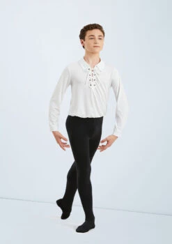 Weissman Boys Laced Ballet Shirt -Dance costume 11209 white MT11 black 050 200922154336 0048 T 49754.1698813432
