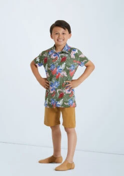 Weissman Boys Copacabana Shirt -Dance costume 11866 olive 144633 06455.1678887219