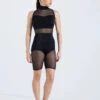 Weissman Mesh Inset Bike Short Unitard