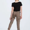 Weissman Matte Jersey Cropped Tee -Dance costume 14433 black NV12236 brown 7197 66919.1694131196