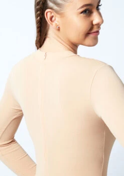 Intermezzo Long Sleeve Turtle Neck Catsuit -Dance costume 4685 snd close up back 1 98699.1676420918
