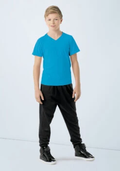 Weissman Boys V-Neck Shirt -Dance costume 6620 peacock 3767 40863.1678890308