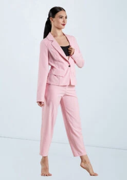 Weissman Woven Suit Blazer -Dance costume AH11502 Pink 12784.1678890550