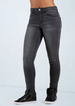 Weissman Frayed Skinny Jeans -Dance costume AH11506 blackdenim 166892 1058 T 11132.1698450134