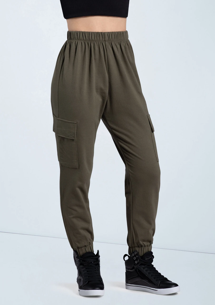 Weissman French Terry Cargo Pants Weissman French Terry Cargo Pants -Dance costume AH12728 armygreen 085 82889.1678890683