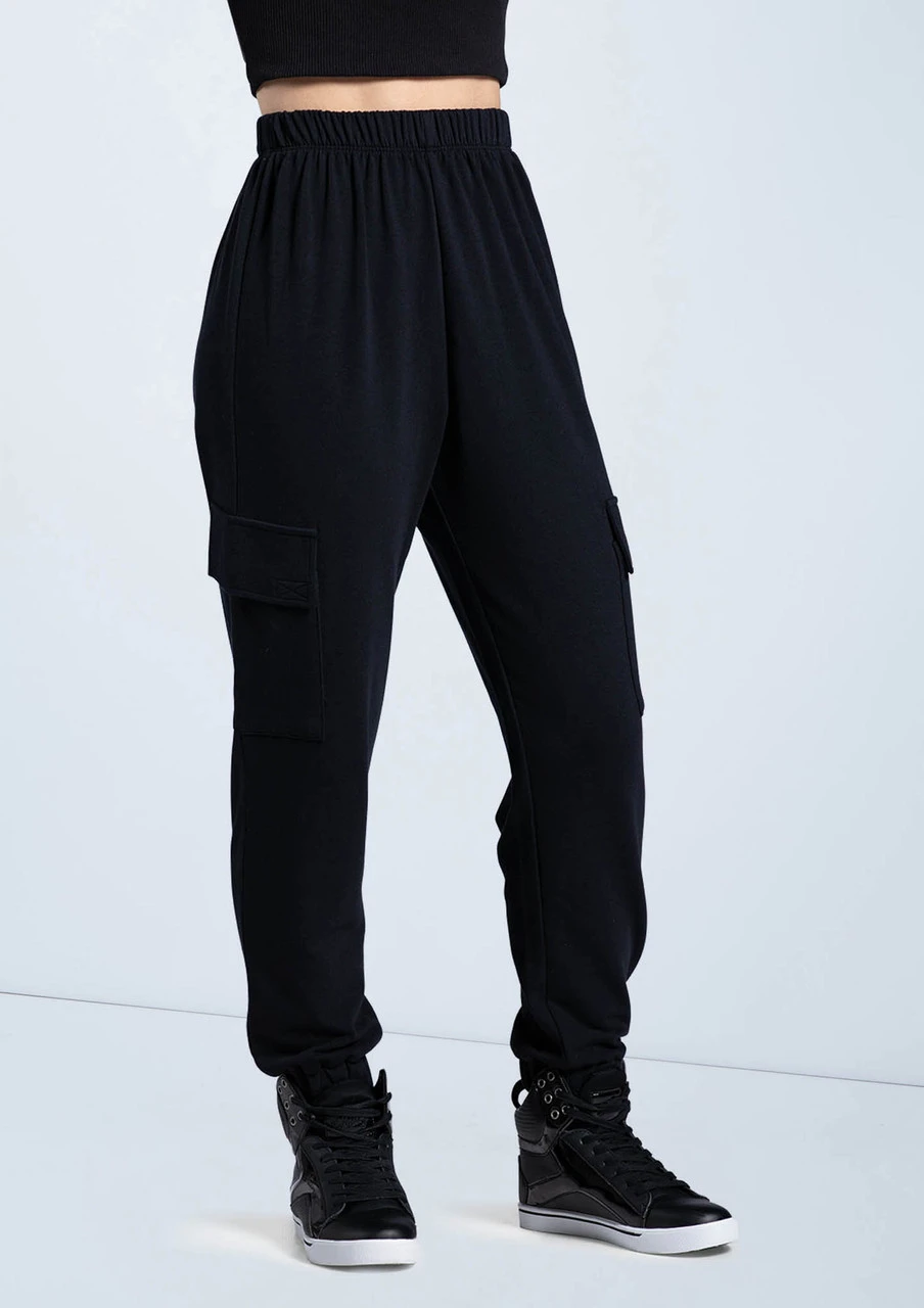Weissman French Terry Cargo Pants Weissman French Terry Cargo Pants -Dance costume AH12728 black 067 15980.1678890683