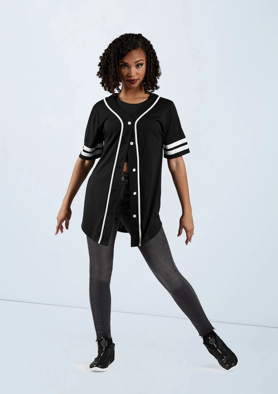 Weissman Oversized Baseball Jersey Weissman Oversized Baseball Jersey -Dance costume AH9224 black AH11506 3007 68638.1698840280