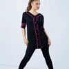 Weissman Oversized Baseball Jersey -Dance costume AH9224 blacklipstick MT6789 black 641 32122.1678890718