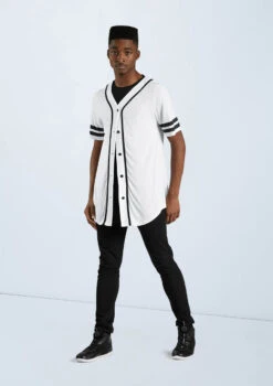 Weissman Oversized Baseball Jersey 7 Weissman Oversized Baseball Jersey -Dance costume AH9224 white AH10781 black 4759 25575.1678890724