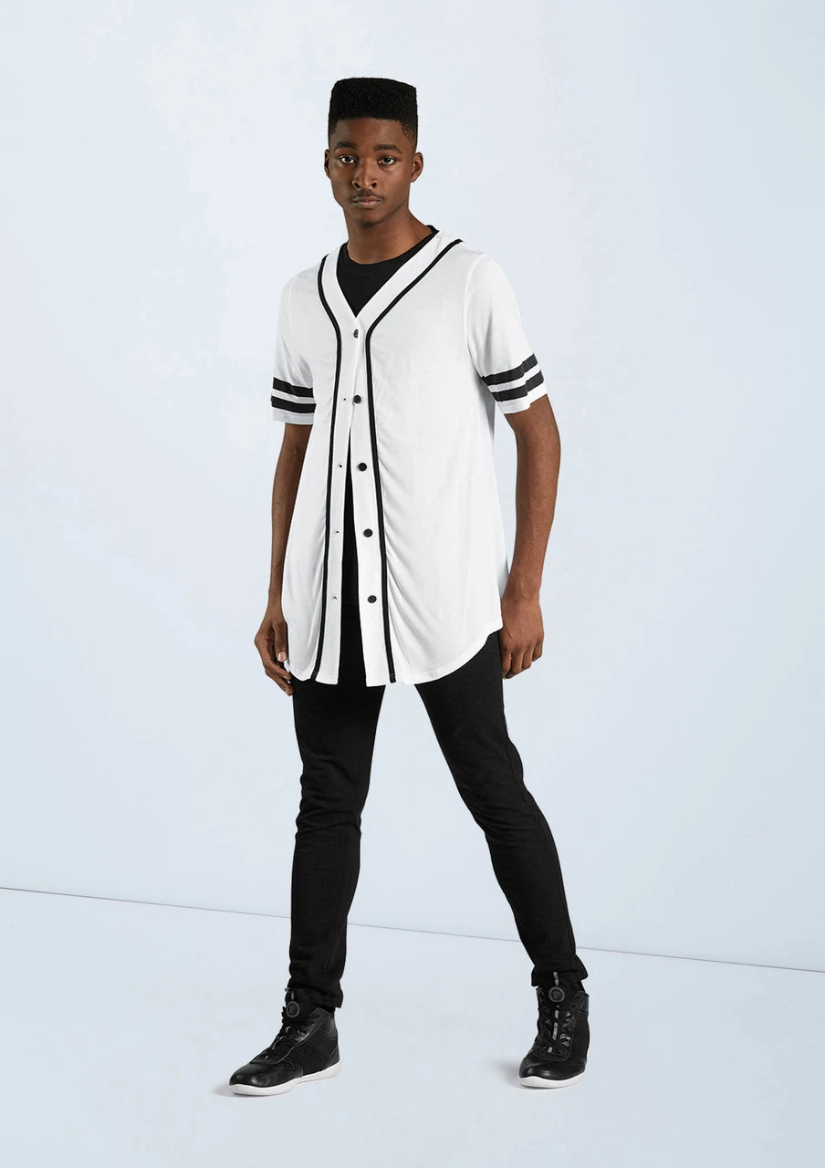 Weissman Oversized Baseball Jersey Weissman Oversized Baseball Jersey -Dance costume AH9224 white AH10781 black 4759 25575.1678890724