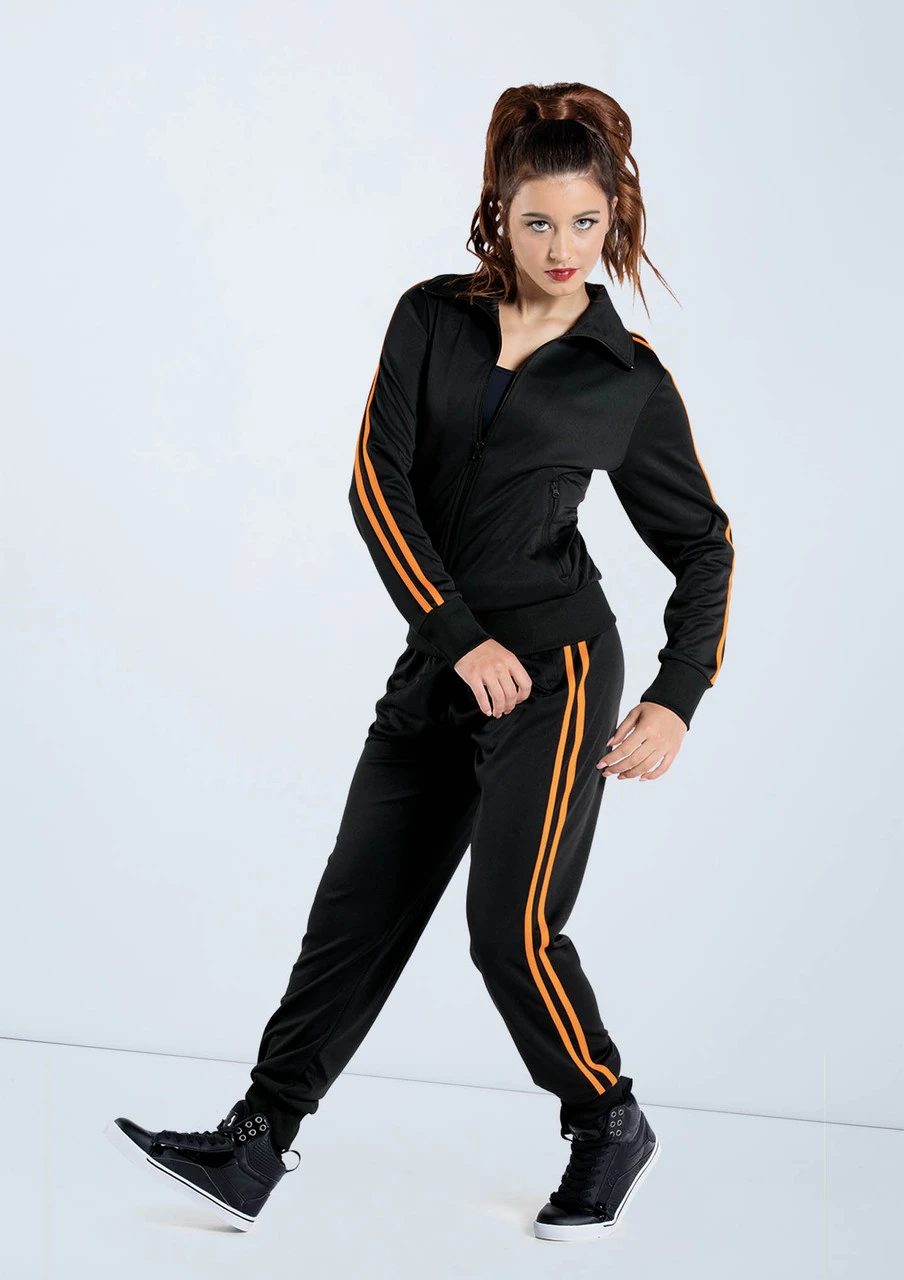 Weissman Stripe Sleeve Track Jacket Weissman Stripe Sleeve Track Jacket -Dance costume AH9280 blackember AH9281 blackember 983 57238.1678890724