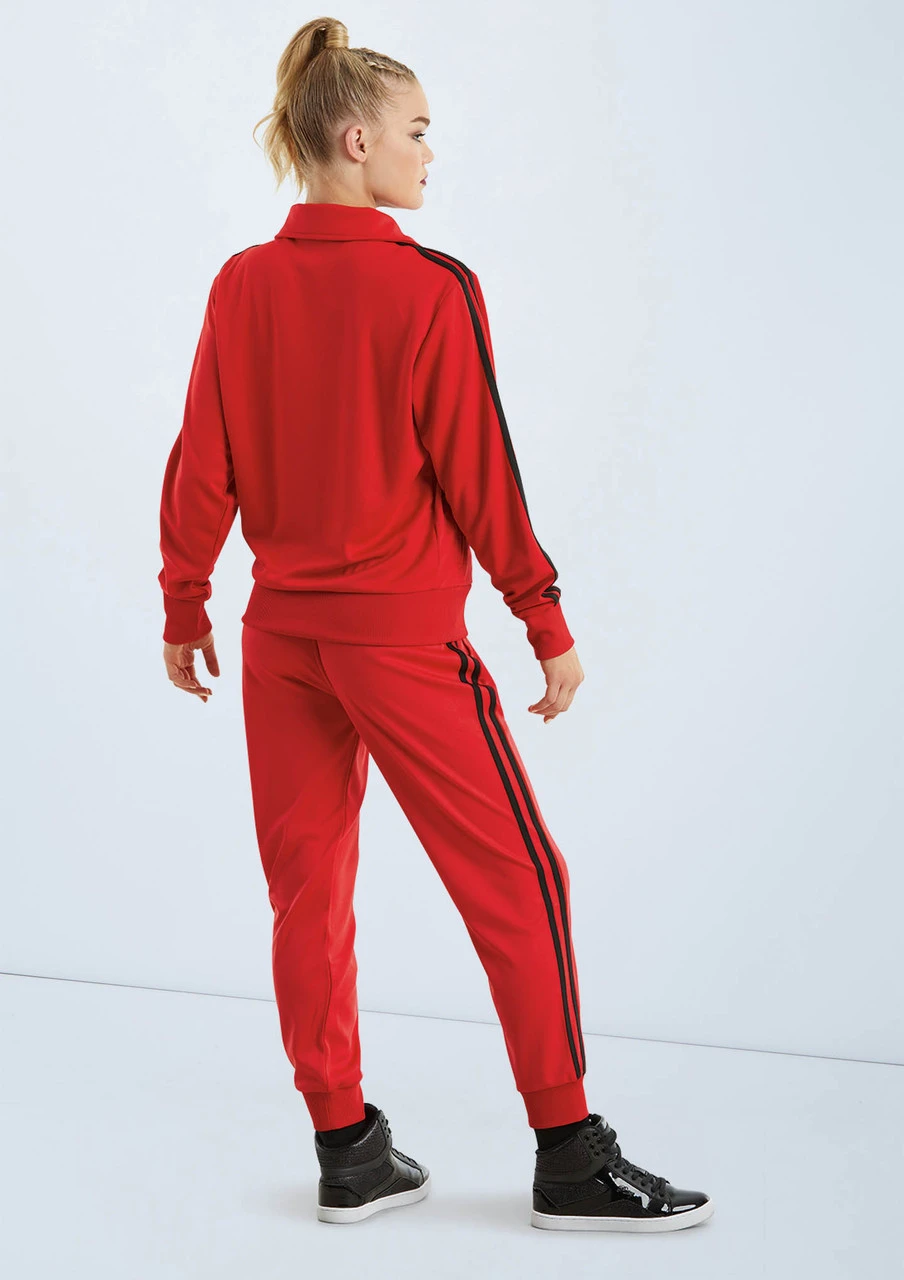 Weissman Stripe Sleeve Track Jacket Weissman Stripe Sleeve Track Jacket -Dance costume AH9280 red AH9281 red 032 45334.1678890723
