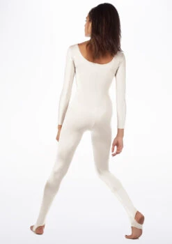 Alegra Shiny Blaine Catsuit -Dance costume ALC0290 MAIN WHT 91373.1678871236