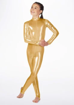 Alegra Girls Metallic Aspen Catsuit -Dance costume ALC5292 MAIN MGD 72072.1678871843