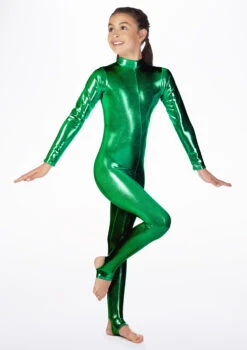 Alegra Girls Metallic Aspen Catsuit -Dance costume ALC5292 MAIN MGR 93415.1688080774