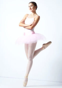 Alegra Pull On Practice Tutu -Dance costume ALG0219 PNK FRONT 1 72031.1678872507