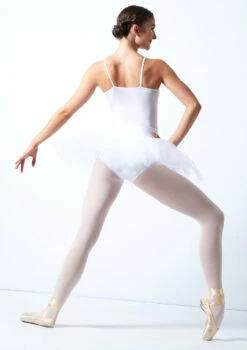 Alegra Pull On Practice Tutu -Dance costume ALG0219 WHT BACK 1 24867.1678872507