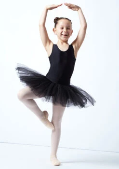 Alegra Girls Pull On Practice Tutu -Dance costume ALG5219 BLK FRONT 1 51658.1678872519
