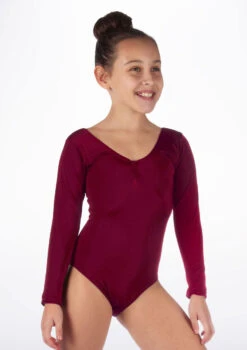 Alegra Girls Shiny Josie Leotard -Dance costume ALL5201 MAINM BUR 05466.1678873751