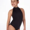 Alegra Girls Shiny Nola Leotard -Dance costume ALL5217 MAIN BLK 93011.1678874231