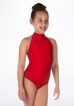 Alegra Girls Shiny Nola Leotard -Dance costume ALL5217 MAIN RED 11933.1678874243