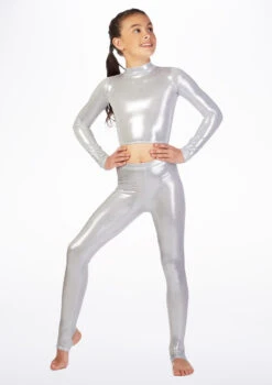 Alegra Girls Metallic Stirrup Leggings 9 Alegra Girls Metallic Stirrup Leggings -Dance costume ALP5205 MAIN MSL 28681.1678875209