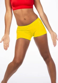 Alegra Shiny Hotpants -Dance costume ALR0260S MAIN YEL 59911.1678876193