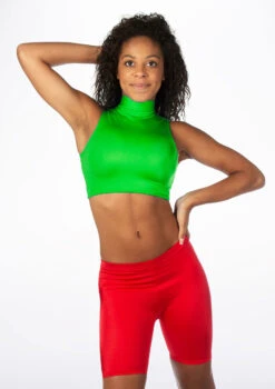 Alegra Girls Shiny Maris Dance Crop Top -Dance costume ALS0264S MAIN VER 07686.1678878301