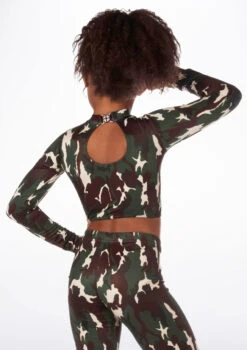 Alegra Girls Patterned Raya Dance Top -Dance costume ALS5267P BACKM CAM 31392.1688166932