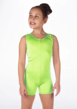 Alegra Girls Shiny Hotpant Unitard -Dance costume ALU5235 MAIN FGR 05593.1678879783