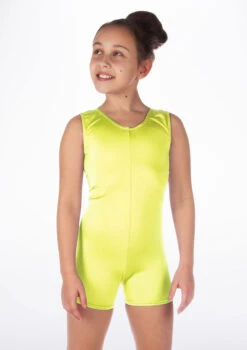 Alegra Girls Shiny Hotpant Unitard -Dance costume ALU5235 MAIN FYE 23393.1678879783