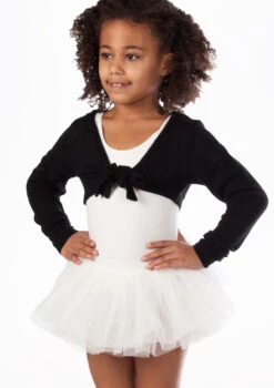 Bloch Girls Hazel Ballet Wrap Sweater -Dance costume BLCZ0989 MAINT BLK T 76454.1698799054