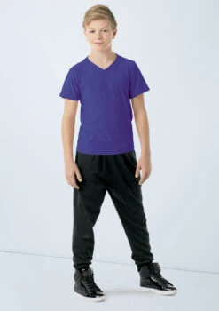 Weissman Boys V-Neck Shirt -Dance costume C39F6620 grape 3767 04743.1678890308