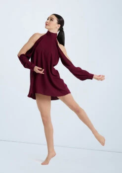 Weissman Open Sleeve Overdress 11 Weissman Open Sleeve Overdress -Dance costume D10759 blackcherry 107915 97035.1698840460