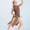 Weissman Midi Overdress With Laces -Dance costume D11004 mocha 018 69104.1678890804