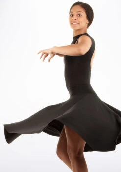Mirella Circle Dance Skirt -Dance costume MIMS23 CROPM BLK 75979.1675902453