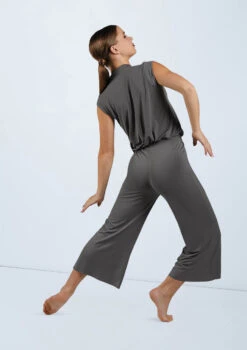Weissman Snap Front Jumpsuit 4 Weissman Snap Front Jumpsuit -Dance costume MJ11818 gray 1665 73096.1678891007