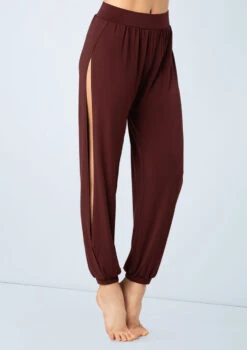 Weissman Spliced Jogger Pants 8 Weissman Spliced Jogger Pants -Dance costume MJ12237 raisin 4631 47252.1678891023