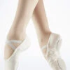 Move Dance Split Sole Canvas Ballet Shoe - White -Dance costume MOB0004 FEETTMAIN WHT 50169.1678928326