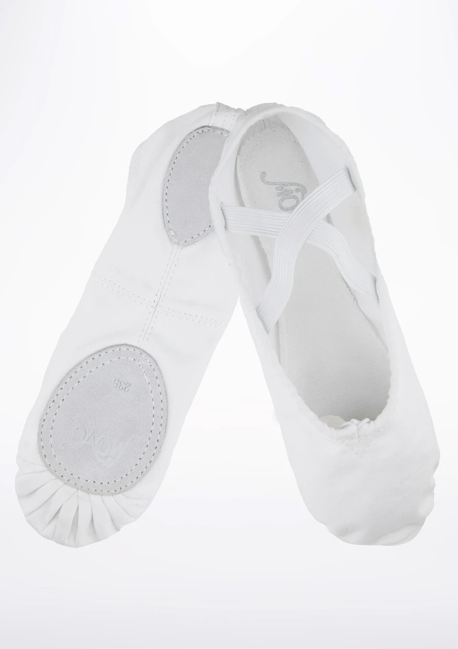 Move Dance Mens Split Sole Canvas Ballet Shoe - White Move Dance Mens Split Sole Canvas Ballet Shoe - White -Dance costume MOB0004 MAIN WHT 77451.1678928327