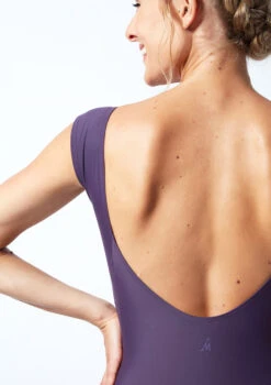 Move Dance Anastasia Scoop Neck Leotard -Dance costume MOL0808 PUR CLOSE UP BACK 1 74048.1678884307