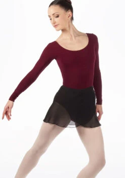 Move Dance Chloe Wrap Dance Skirt -Dance costume MOR0006 MAINT BLK T 77219.1695433071