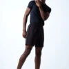 Move Dance Men's Beat Dance Shorts 2 Move Dance Men's Beat Dance Shorts -Dance costume MOR0636 BLK FRONT 2 73060.1678884709