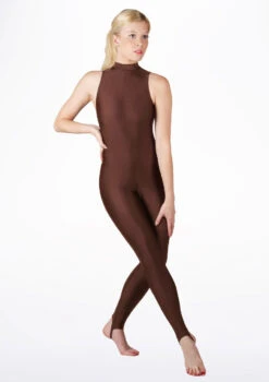 Alegra Girls Shiny Rhona Unitard 9 Alegra Girls Shiny Rhona Unitard -Dance costume MOU0218 MAIN BRN 61261.1678871823