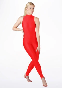 Alegra Girls Shiny Rhona Unitard 4 Alegra Girls Shiny Rhona Unitard -Dance costume MOU0218 MAIN RED 66250.1678871822