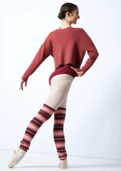 Move Dance Charm Ribbed Knit Cropped Dance Jumper -Dance costume MOZ0709 RASP BACK 1 48995.1678885104