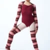 Move Dance Teen Sweet Striped Knit Dance Shrug -Dance costume MOZ5707 STRIPE FRONT 1 49273.1678885153