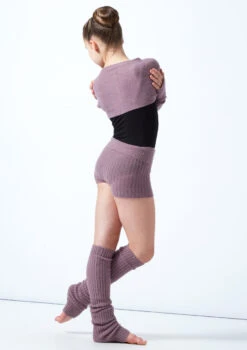 Move Dance Teen Daniella Knit Shrug -Dance costume MOZ5718 PURP BACK 1 67145.1678885167