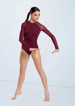 Weissman Raglan Long Sleeve Leotard 5 Weissman Raglan Long Sleeve Leotard -Dance costume MT10552 blackcherry 1420 61552.1698840494