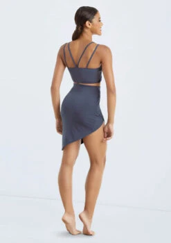Weissman Twist Front Bra Top -Dance costume MT10948 slateblue S10489 slateblue 020 78132.1678891192